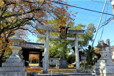 膳所城の城門が移築された膳所神社