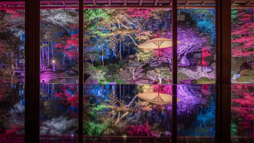 大津市旧竹林院 夏のライトアップ