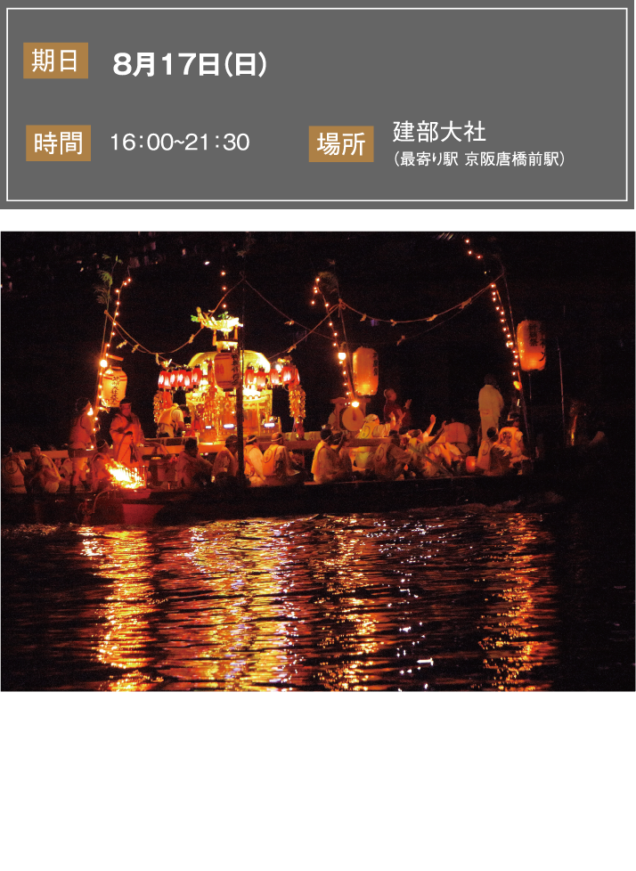 建部大社 納涼船幸祭